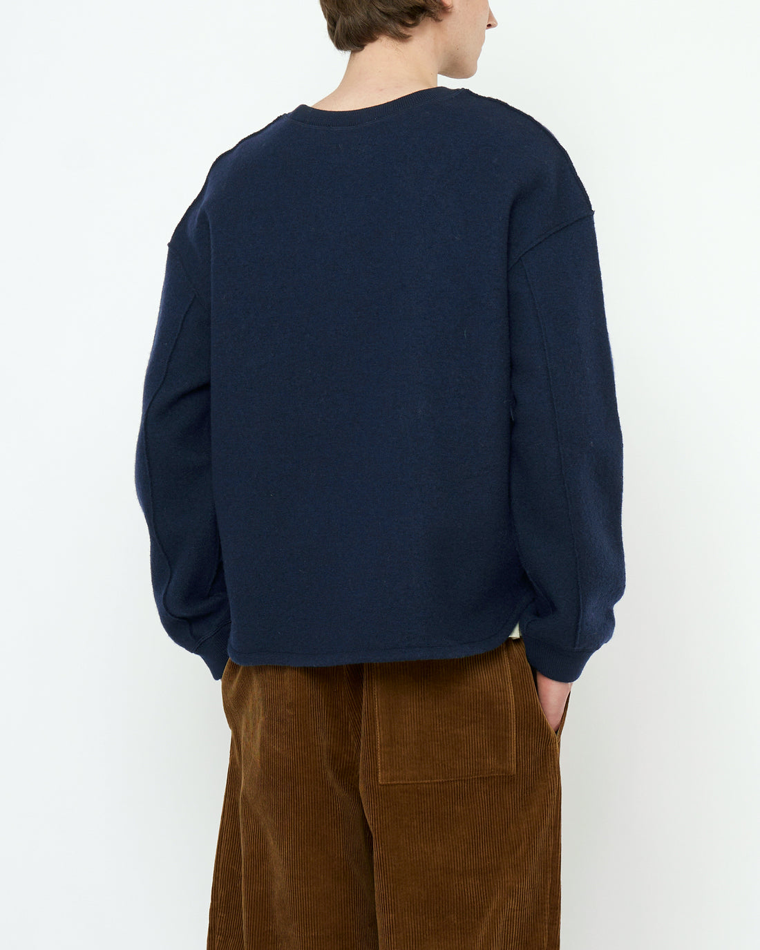 Boiled Wool Keepsake Jumper - FW25 - Navy