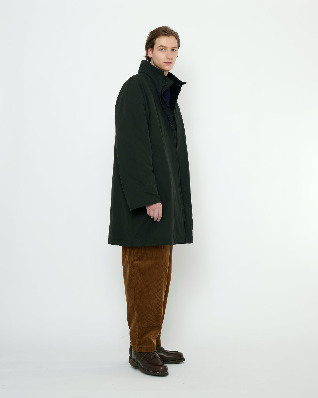 Double Collar Overtcoat - FW25 - Black