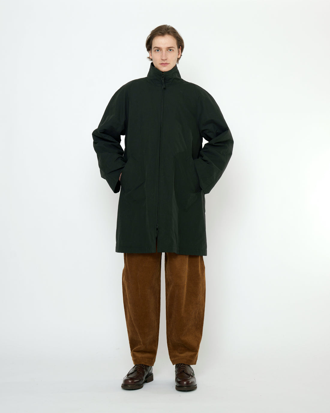 Double Collar Overtcoat - FW25 - Black