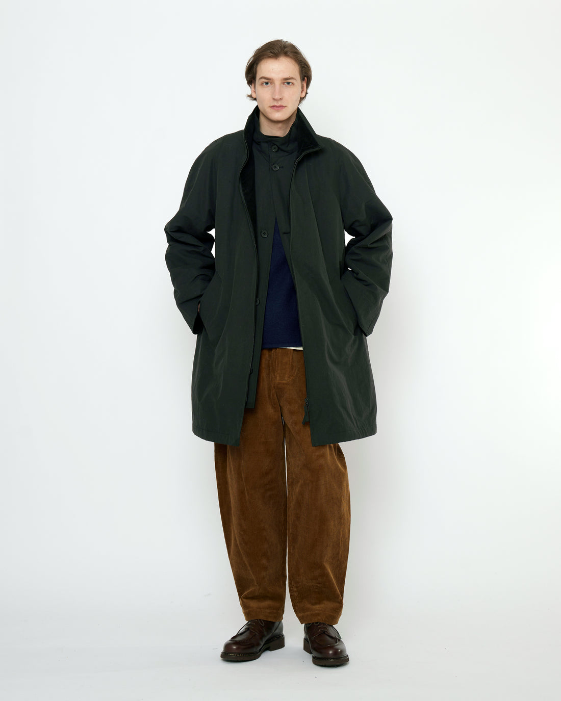 Double Collar Overtcoat - FW25 - Black
