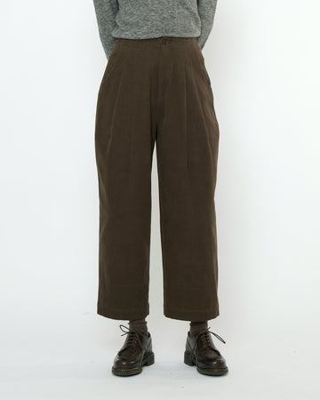 Signature Pleated Trouser - Fall Edition - Taupe Brown