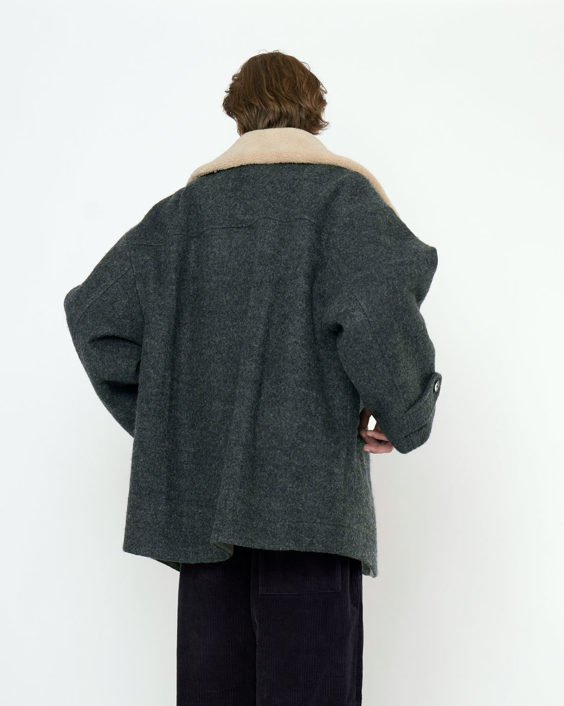 Blouson Short Coat - FW25 - Heather Gray