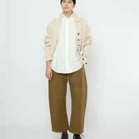 Chunky Collared Cardigan - FW25 - Antique White