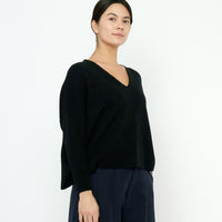 V-Neck Sweater - FW25 - Black