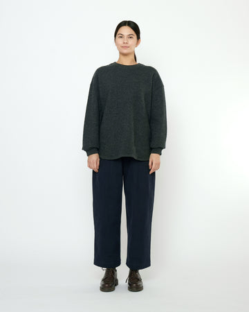 Boiled Wool Keepsake Jumper - FW25 - Charcoal