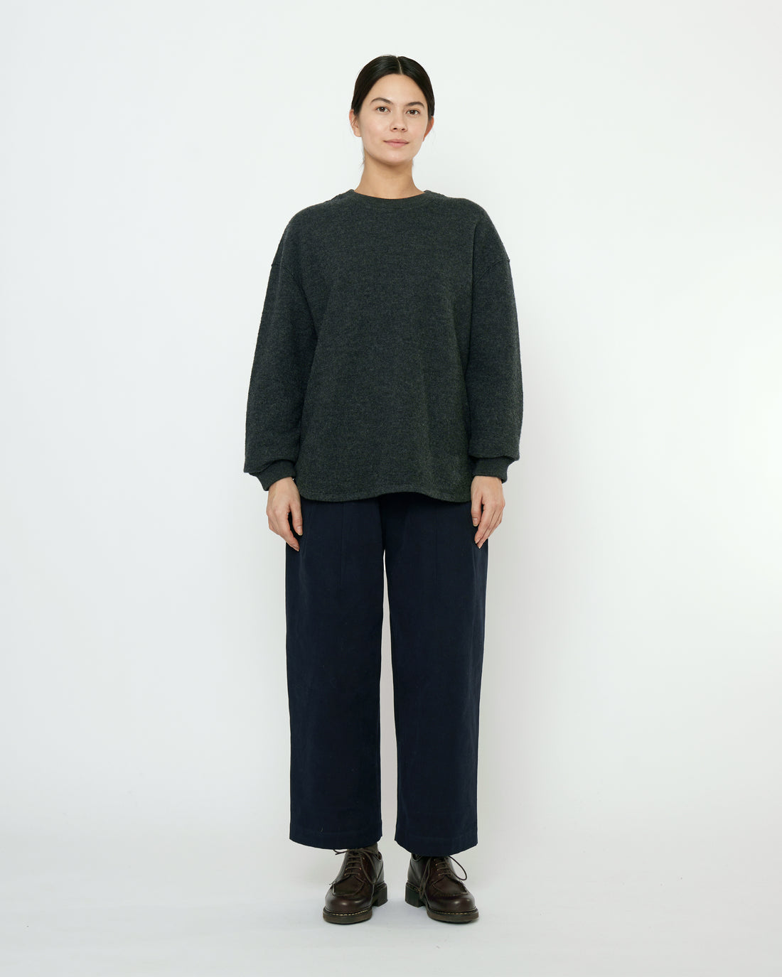 Boiled Wool Keepsake Jumper - FW25 - Charcoal