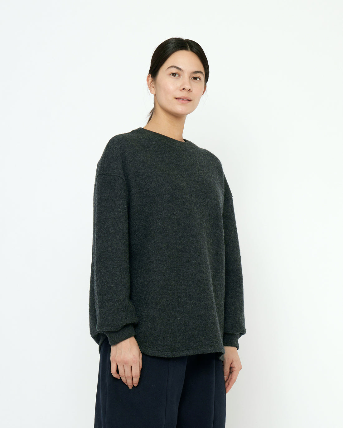 Boiled Wool Keepsake Jumper - FW25 - Charcoal