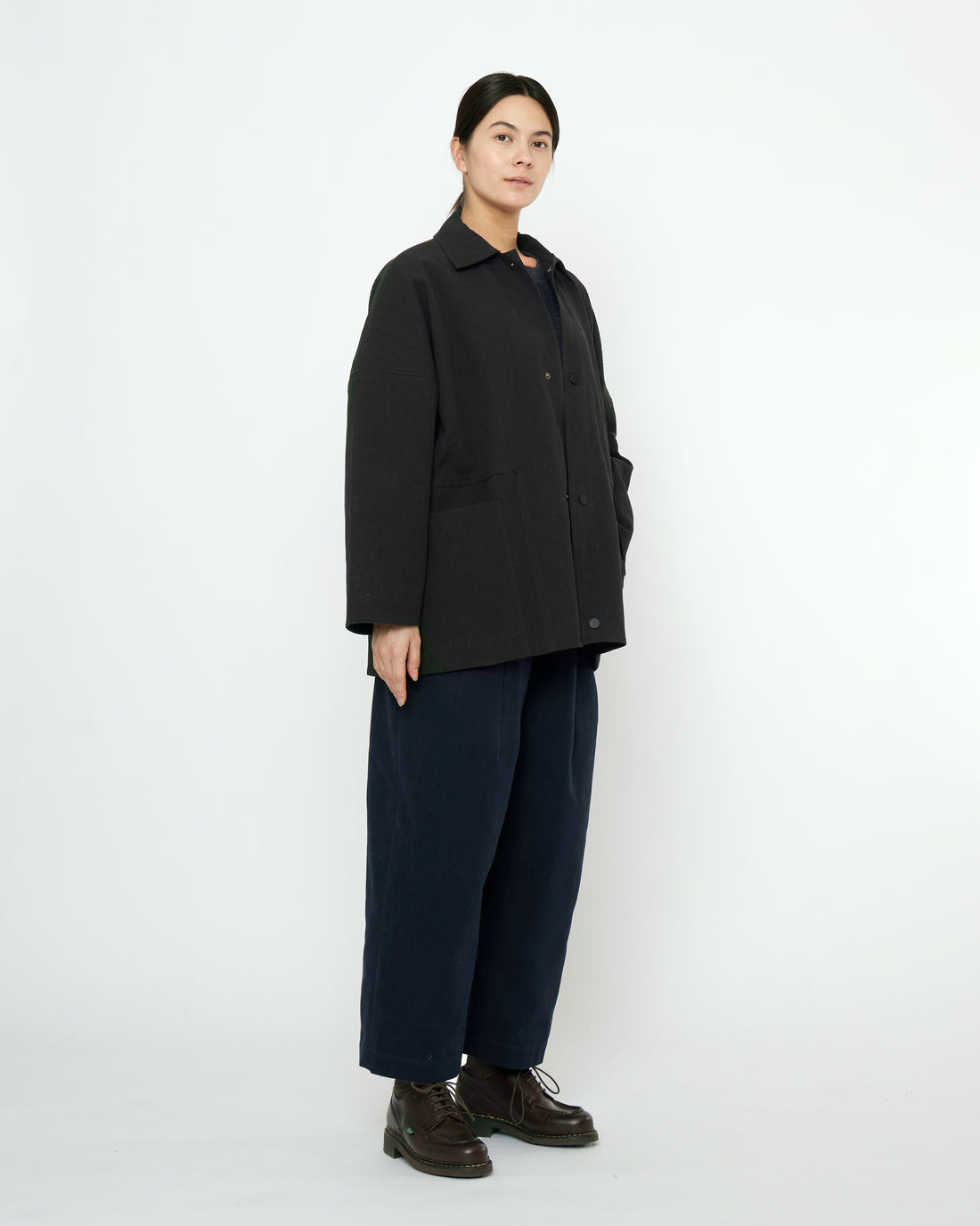 Pockets Shirt Jacket - FW25 - Black