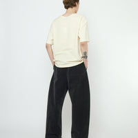 Tailored Curve Legged Trouser - SS25 - Washed Black