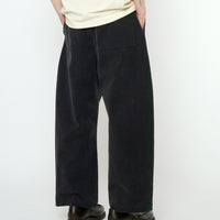 Tailored Curve Legged Trouser - SS25 - Washed Black