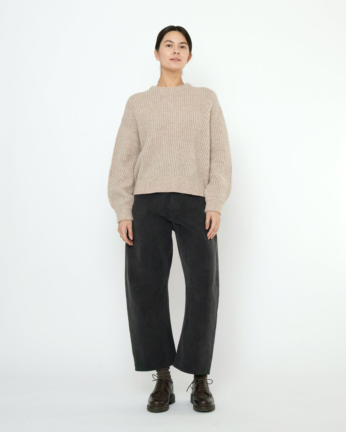 Striped Poet Sweater - FW25 - Taupe Sand