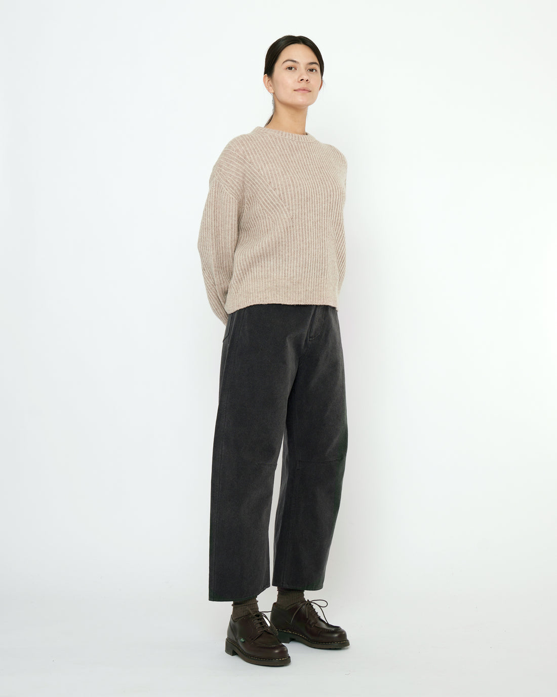 Striped Poet Sweater - FW25 - Taupe Sand
