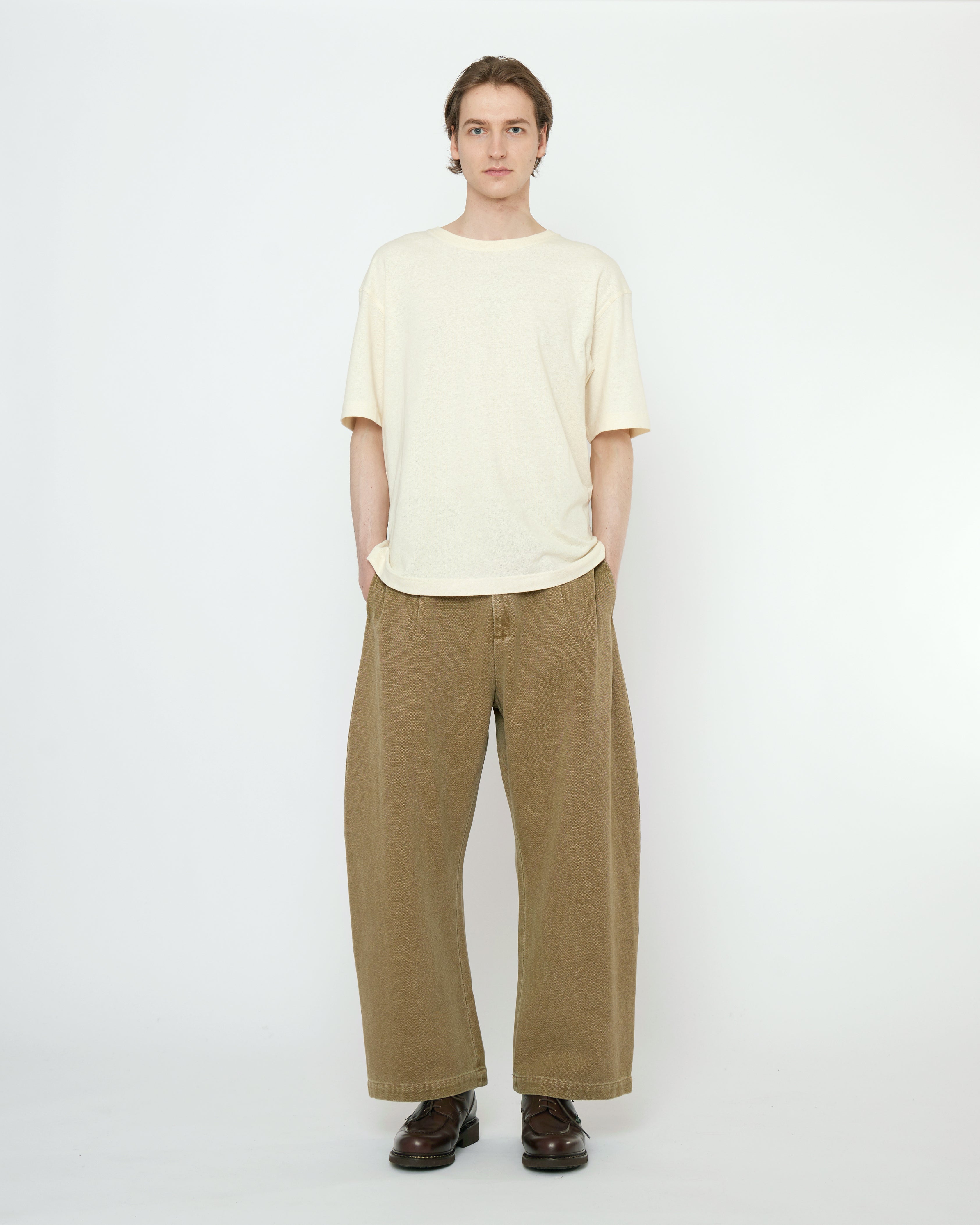 Tailored Curve Legged Trouser - FW25 - Kelp