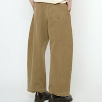 Tailored Curve Legged Trouser - SS25 - Washed Kelp