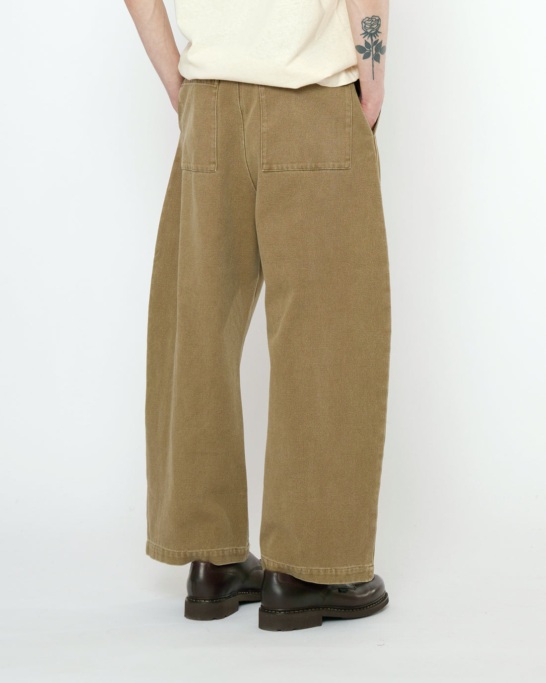 Tailored Curve Legged Trouser - FW25 - Kelp