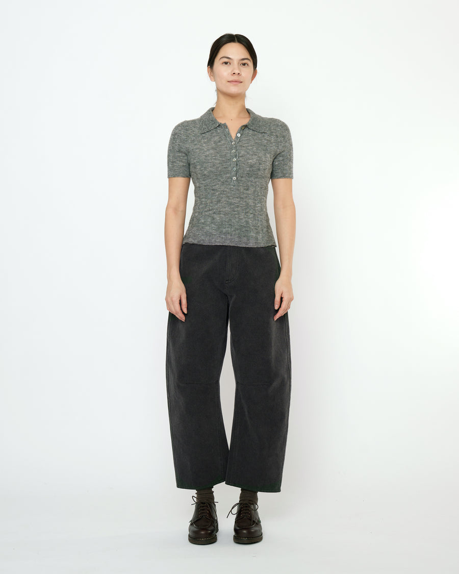 Collared Short Sleeves - FW25 - Heathered Gray
