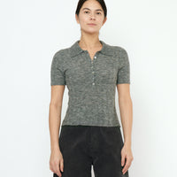 Collared Short Sleeves - FW25 - Heathered Gray
