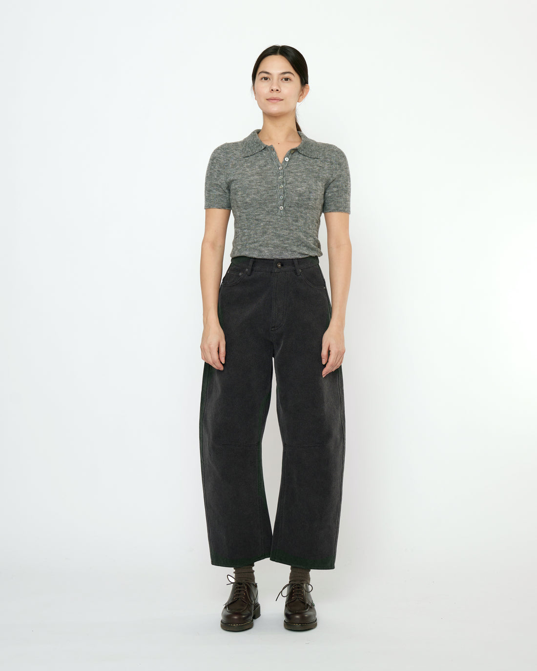 Collared Short Sleeves - FW25 - Heathered Gray