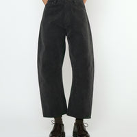 Curve Legged Work Trouser - FW25 - Washed Black