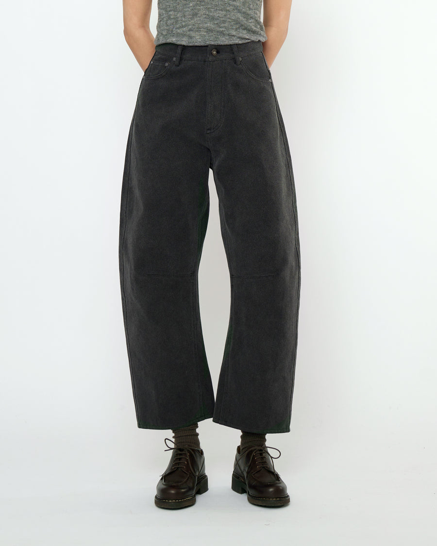 Curve Legged Work Trouser - FW25 - Washed Black