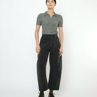 Curve Legged Work Trouser - FW25 - Washed Black