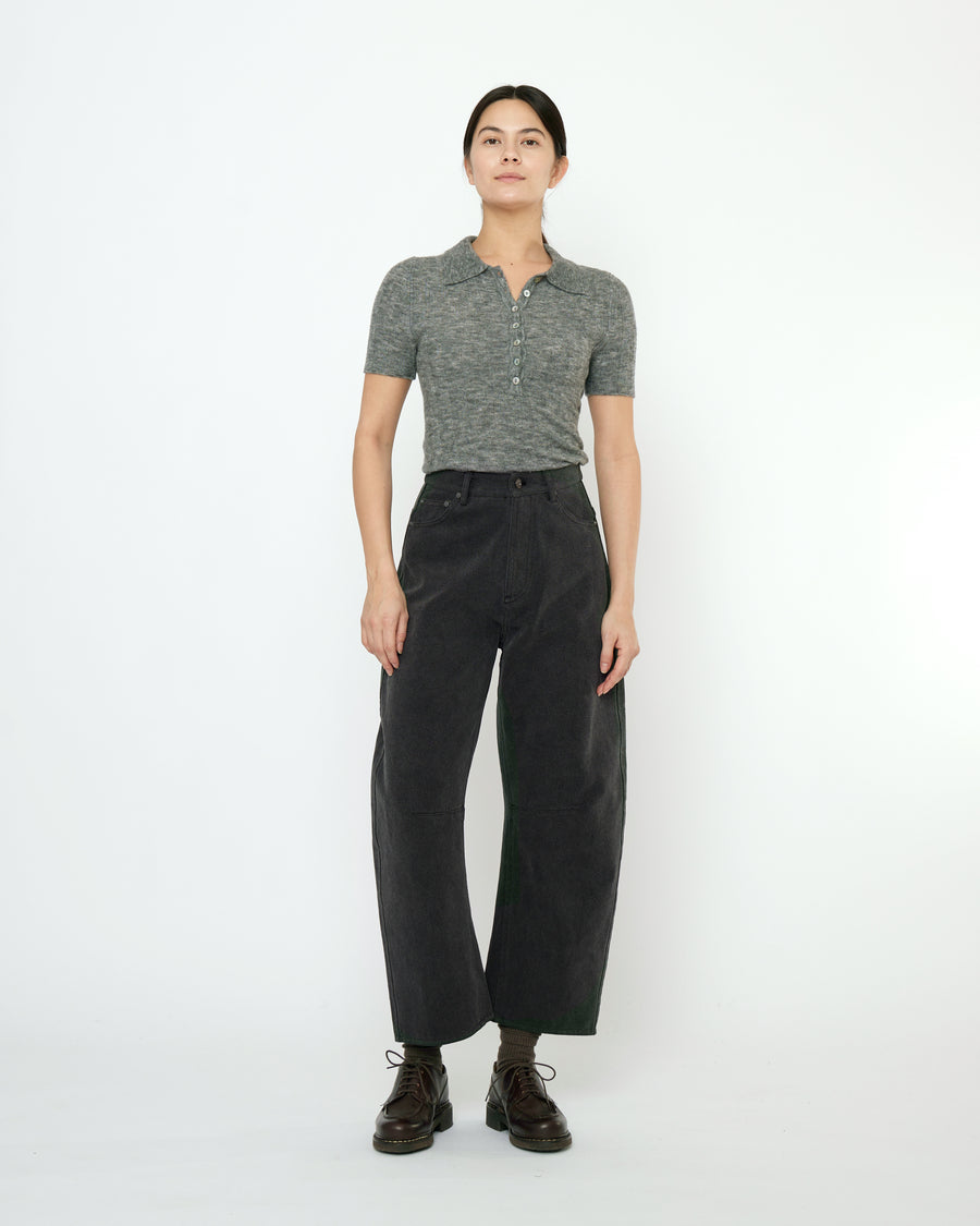 Curve Legged Work Trouser - FW25 - Washed Black