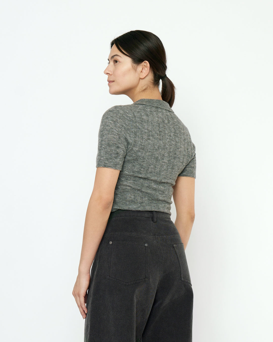 Collared Short Sleeves - FW25 - Heathered Gray