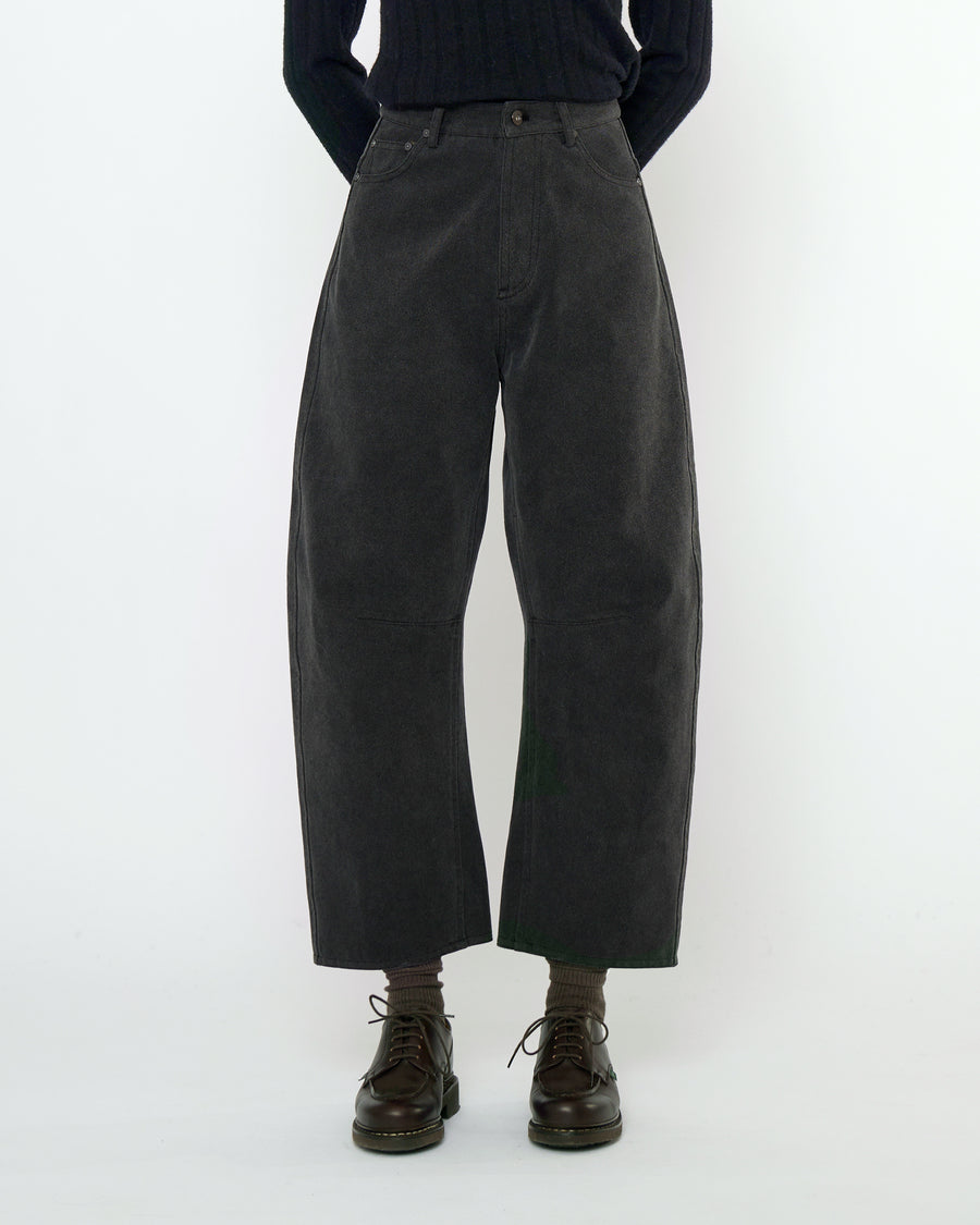 Curve Legged Work Trouser - FW25 - Washed Black
