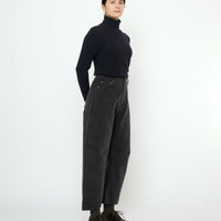 Curve Legged Work Trouser - FW25 - Washed Black