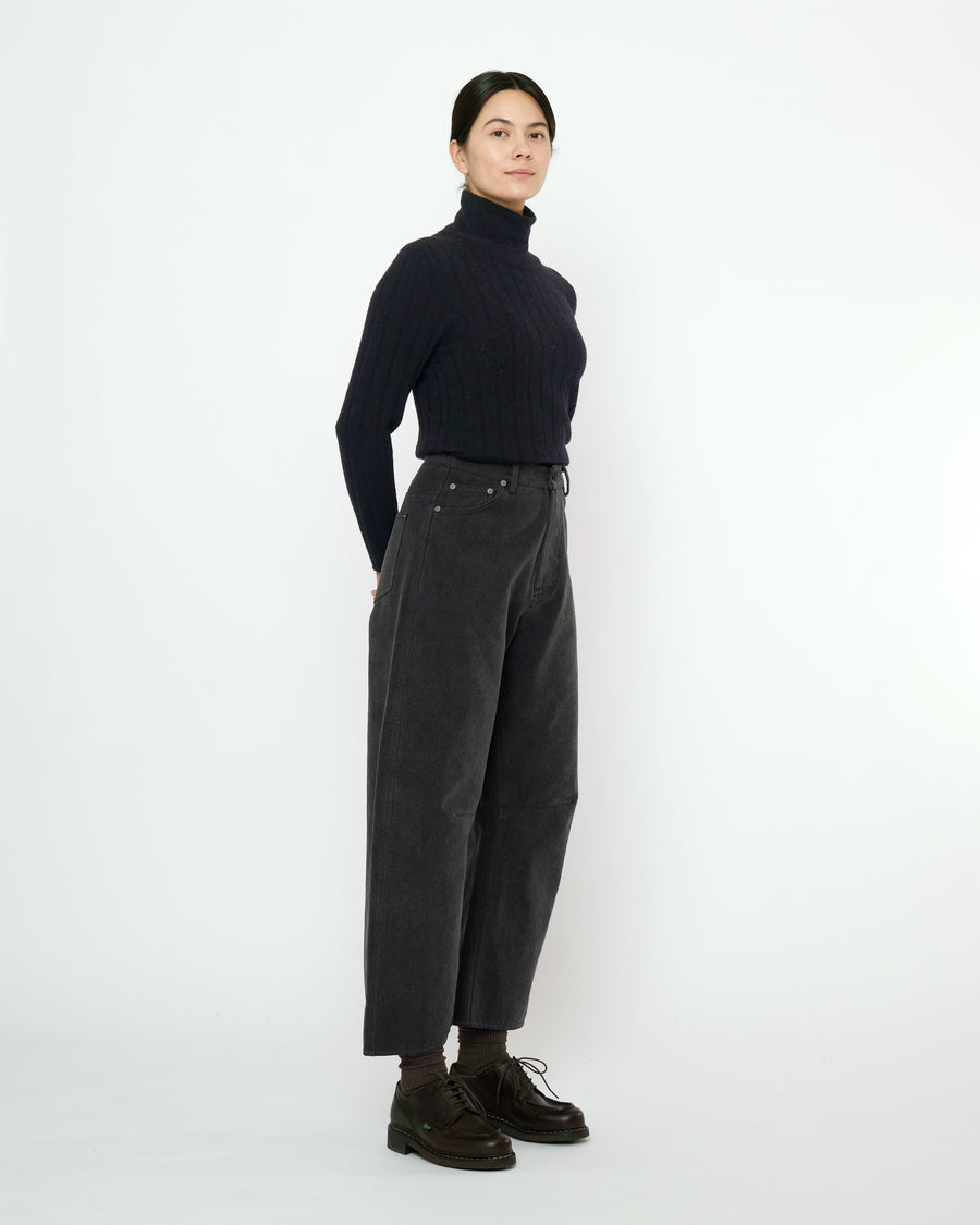 Curve Legged Work Trouser - FW25 - Washed Black