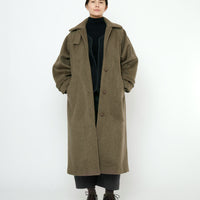 Balmacaan Coat - FW25 - Olive Gray
