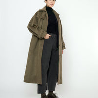 Balmacaan Coat - FW25 - Olive Gray