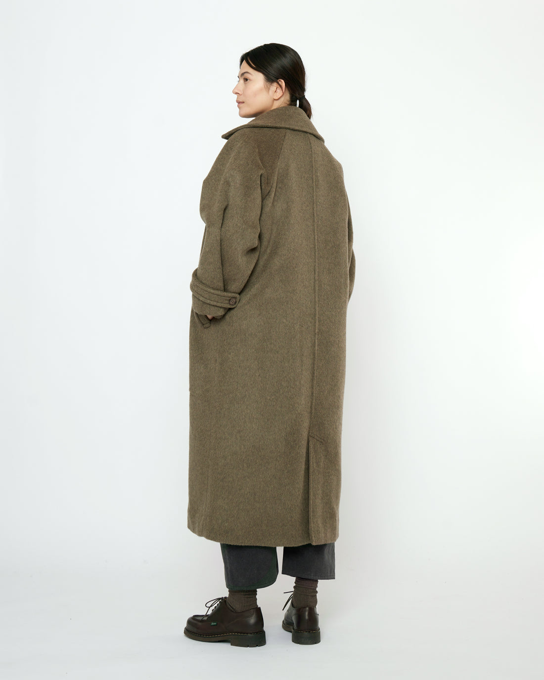 Balmacaan Coat - FW25 - Olive Gray