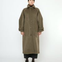 Balmacaan Coat - FW25 - Olive Gray