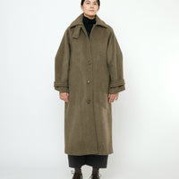 Balmacaan Coat - FW25 - Olive Gray