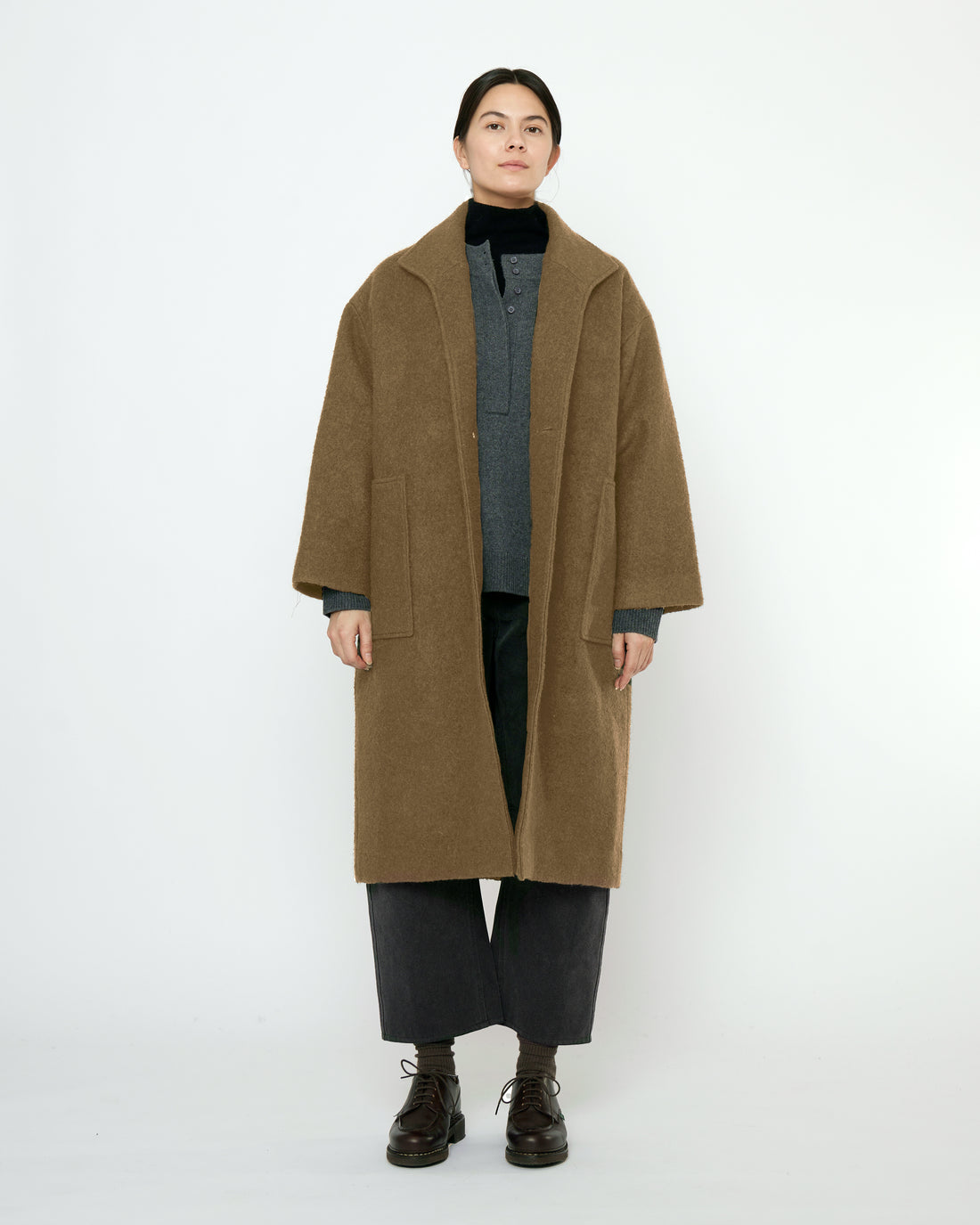 Fall Lapel Coat - FW25 - Kelp