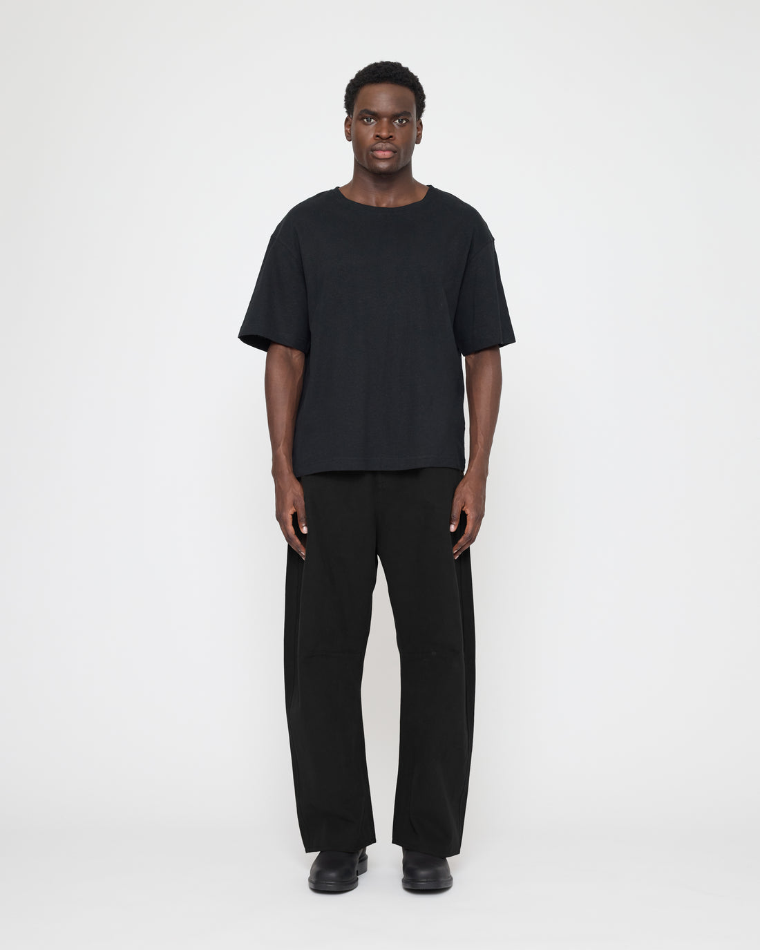 Signature Curve Legged Work Trouser - Brushed Canvas Edition - Black