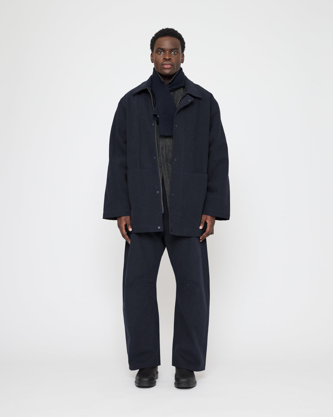 Mid-Length Chore Coat - FW26 - Navy
