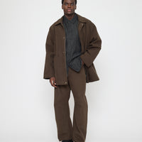 Mid-Length Chore Coat - FW26 - Taupe Brown