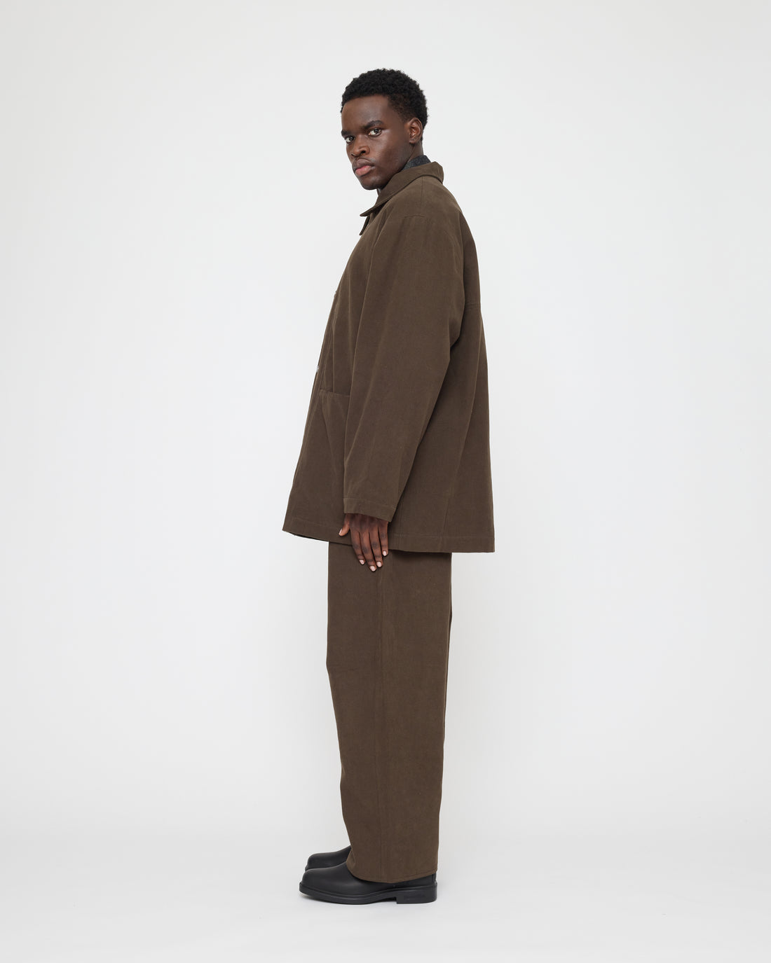 Mid-Length Chore Coat - FW26 - Taupe Brown