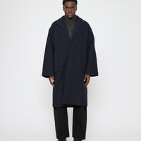 Lapel Wool Coat - FW26 - Navy