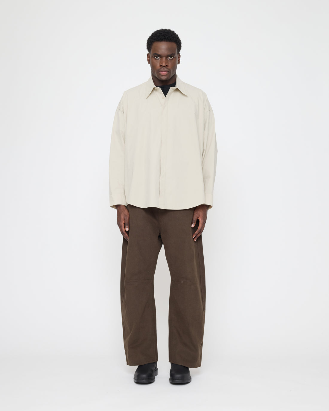 Cocoon Dress Shirt - FW26 - Almond