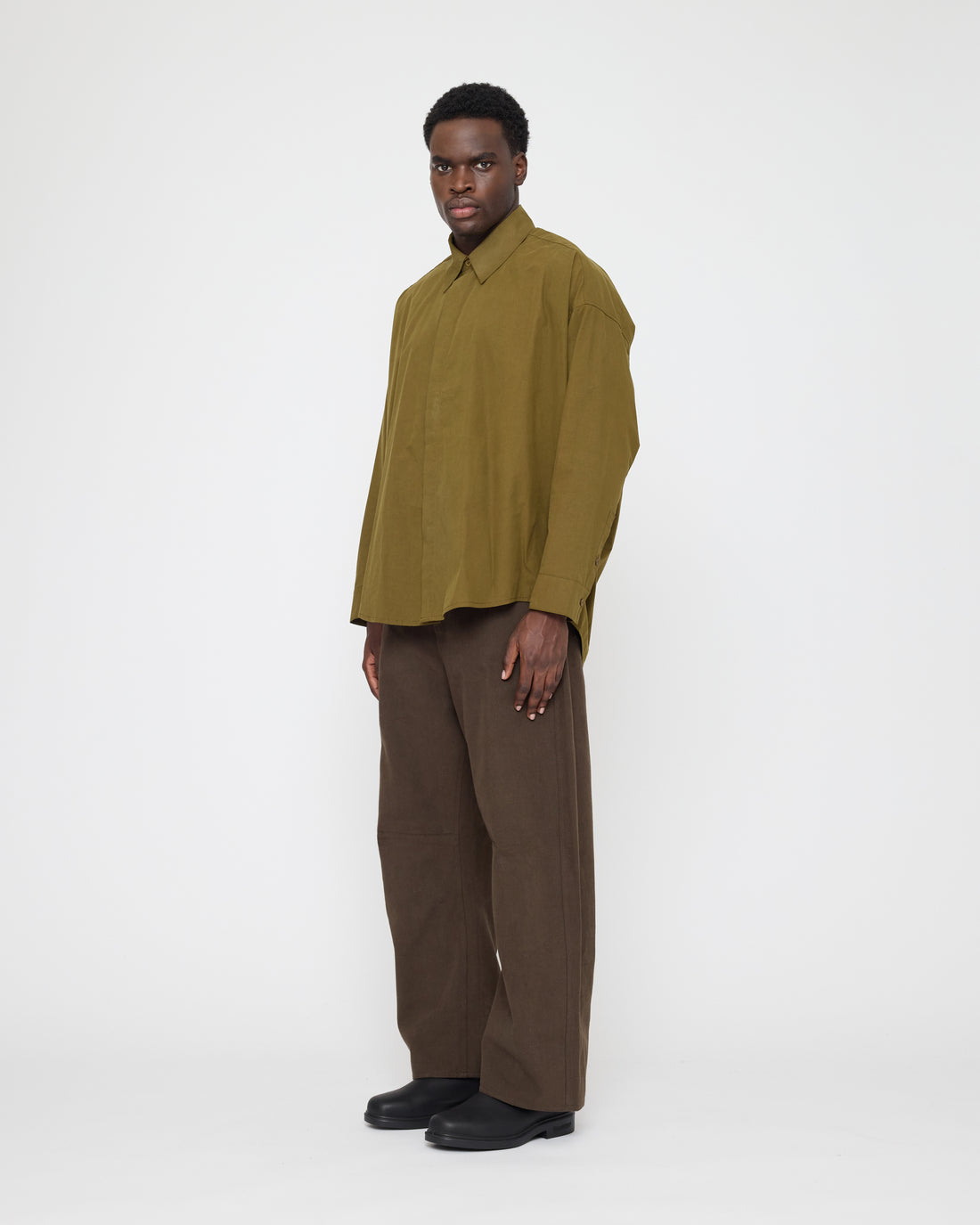 Cocoon Dress Shirt - FW26 - Kelp