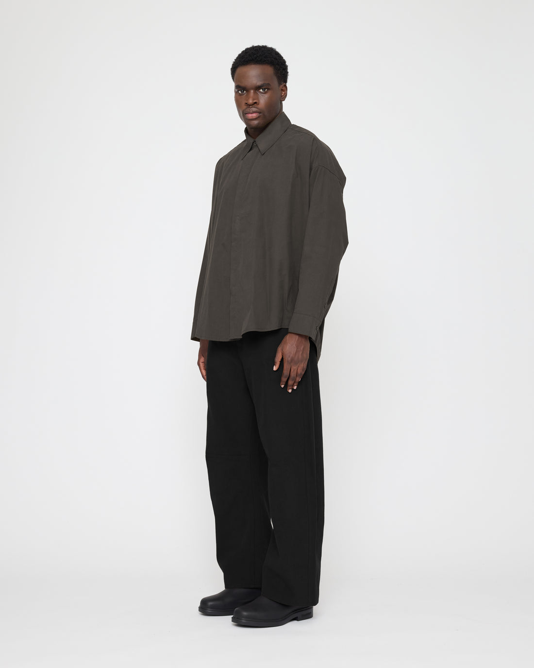 Cocoon Dress Shirt - FW26 - Olive