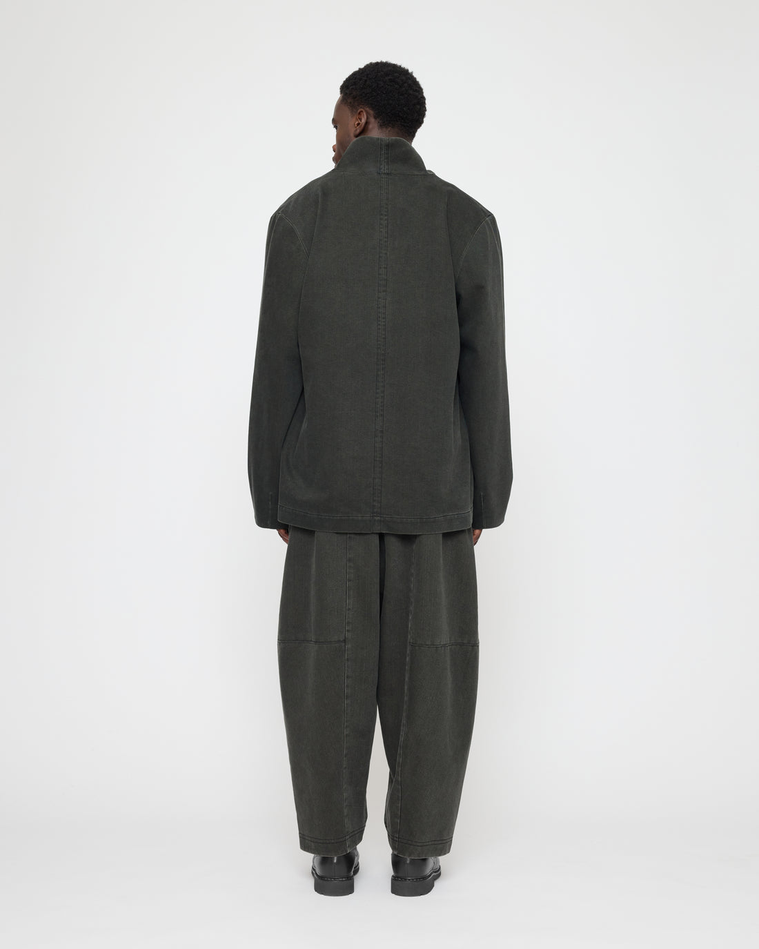 Open Short Coat - FW26 - Washed Black