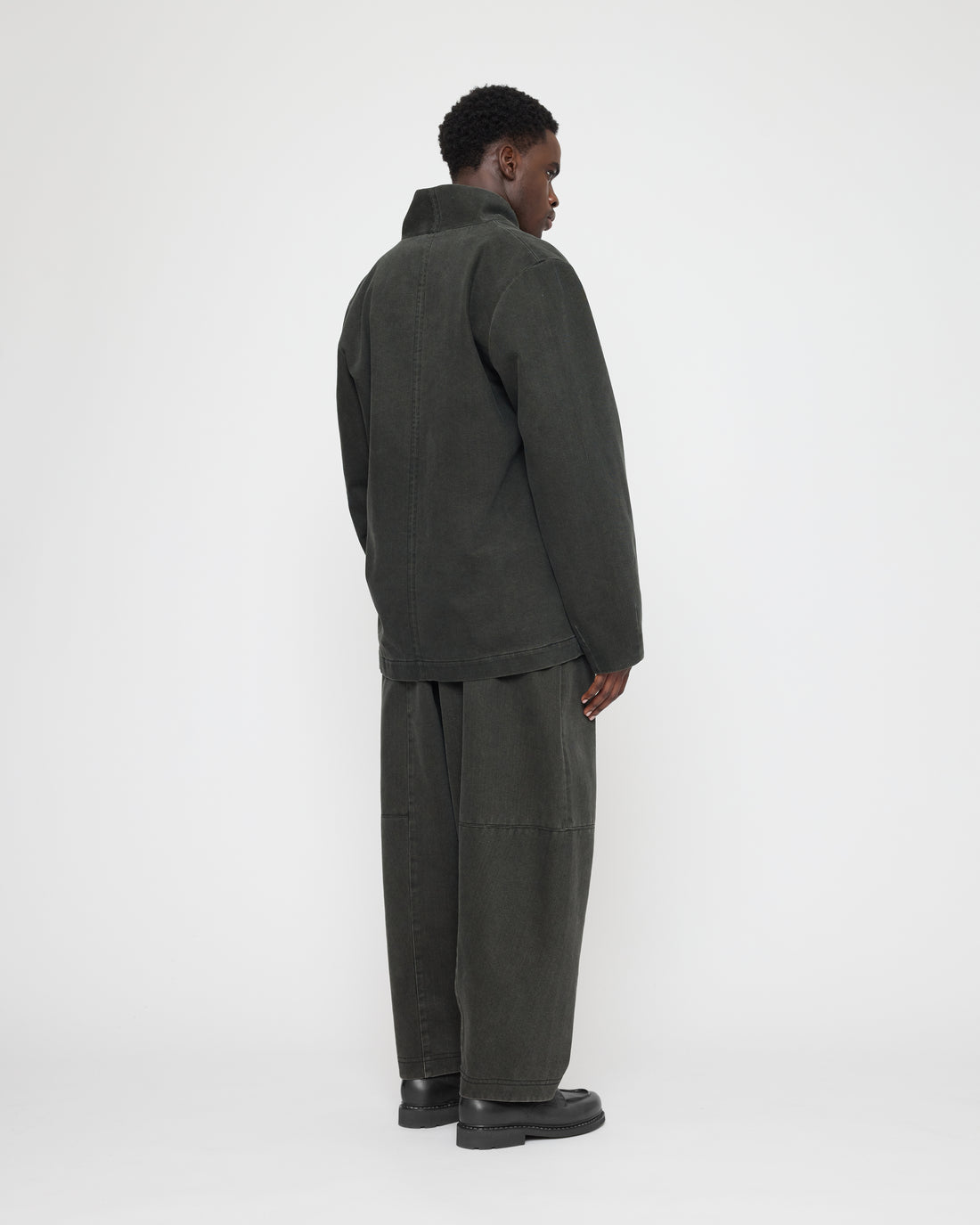 Open Short Coat - FW26 - Washed Black