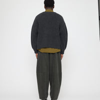 Chunky Poet Sleeves Sweater - FW26 - Charcoal