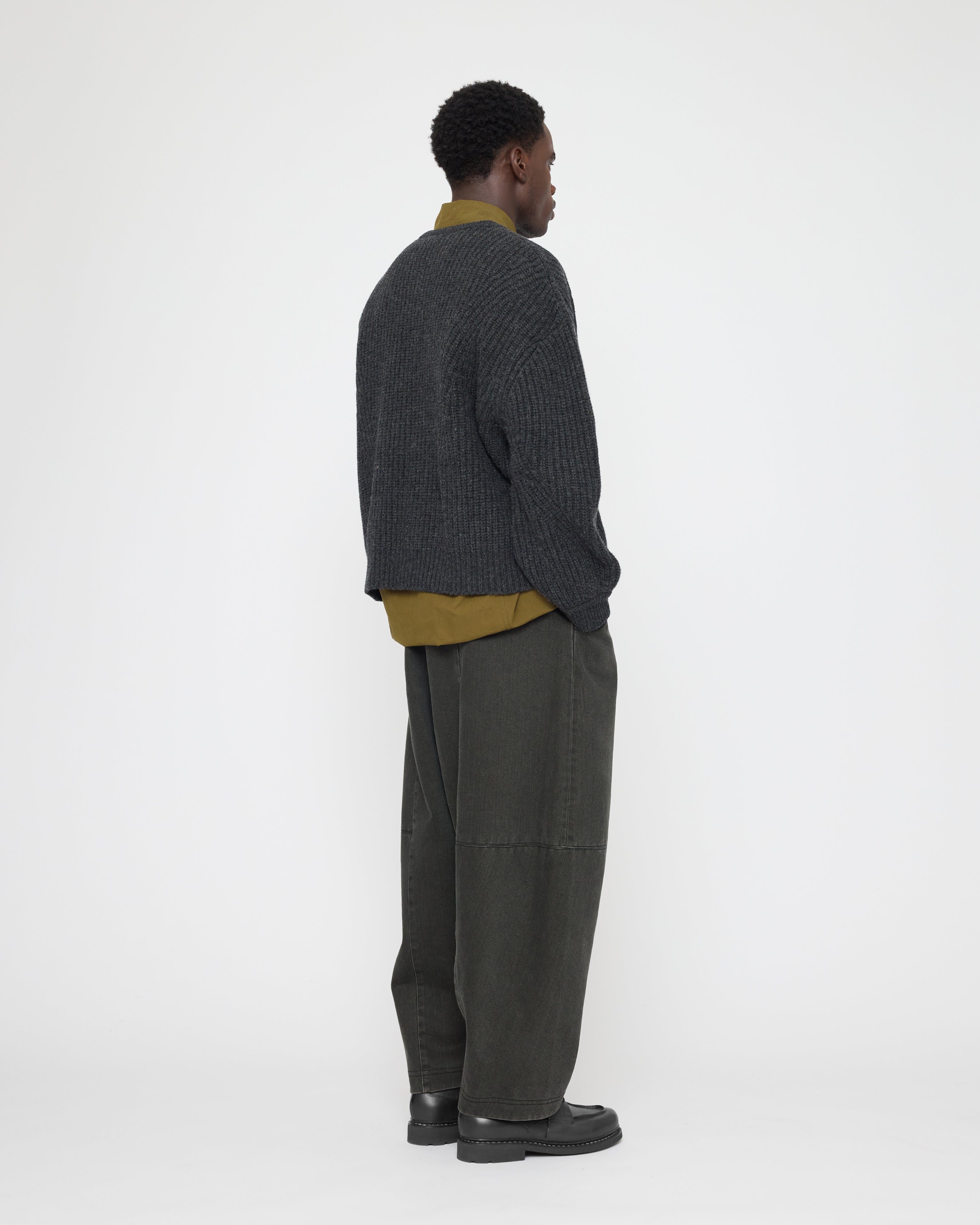 Chunky Poet Sleeves Sweater - FW26 - Charcoal