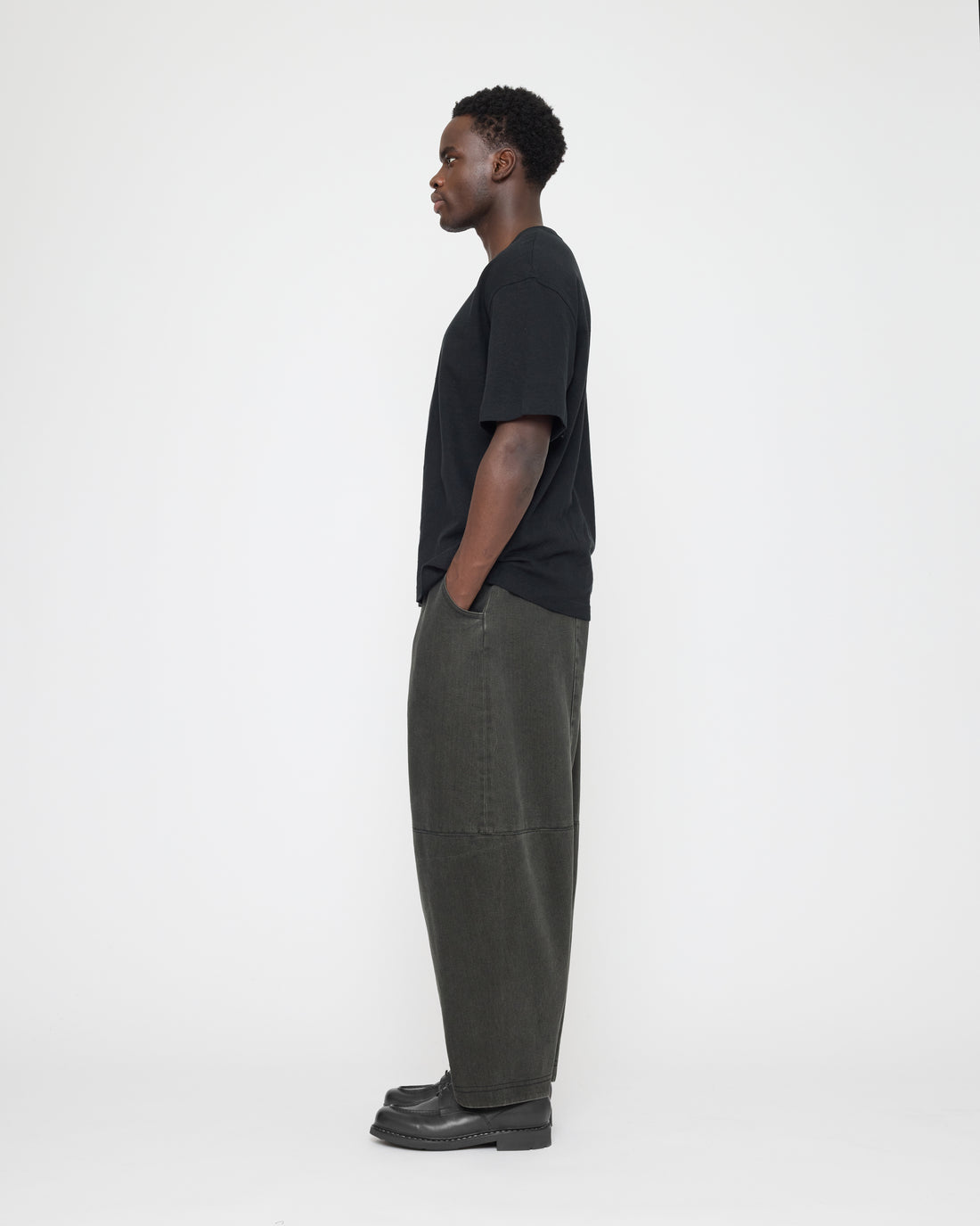 Elastic Panel Barrel Trouser - FW26 - Washed Black