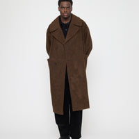 Double Breasted Wool Coat - FW26 - Dark Chestnut